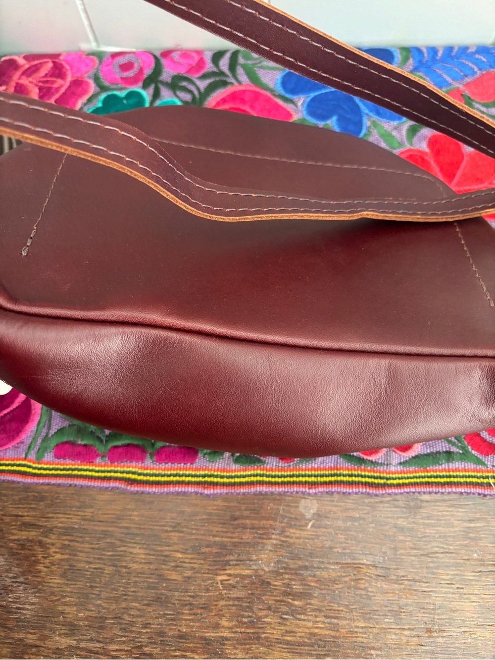 PLG sLeather Sling Bag in COGNAC View 5